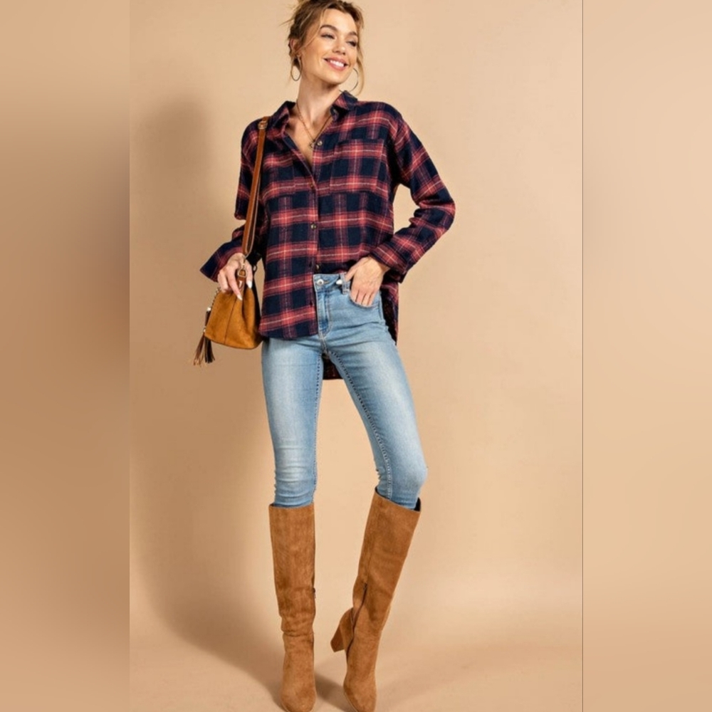 Botton Down Plaid Shirt